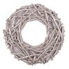 Венок декоративный ротанговый, диаметр 30 см, серебряный 974244 Yes