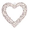 Елочное украшение, размер 20 см, ротанговое, серебряное Сердце 974246 Yes