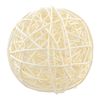 Елочный шар, размер 10 см, ротанговый, белый 974270 Yes