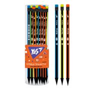 Олівець чорнографітний HB, з гумкою Neon Stripes 280594 Yes