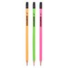 Олівець чорнографітний HB, з гумкою Erudite Neon 280596 Yes