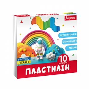 Пластилін, 10 кольорів, 200 г Classic 540665 1 Вересня