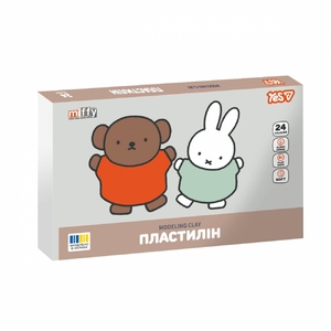Пластилин 24 цвета, 480 г Miffy 540722 Yes