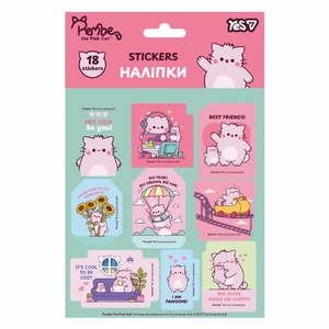 Набор наклеек: 2 листа 13х15 см Pembe the Cat 956965 Yes