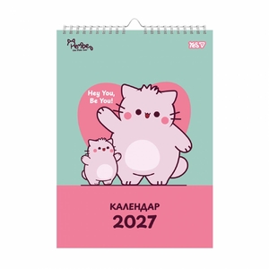 Календарь-планер настенный А3, на 2027 год Pembe the Cat 270282 Yes