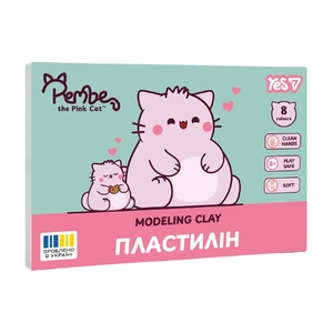Пластилин, 8 цветов, 160 г Pembe the Cat 540744 Yes