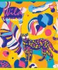 Тетрадь в линию 96 листов, цветная обложка, дизайн: Wild Animals Neon Yes 764410