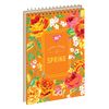 Блокнот А6, 80 страниц ячейка, картонная обложка, на спирали Spring In Air Yes