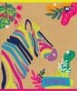 Тетрадь в линию 12 листов, цветная обложка, дизайн: Rainbow Animal Крафт Yes 765071