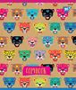 Тетрадь в клетку 18 листов, цветная обложка, дизайн: Rainbow Animal Крафт Yes 765083