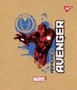 Зошит в клітинку 18 аркушів, кольорова обкладинка, дизайн: Avenger Крафт Yes 765084