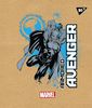 Тетрадь в клетку 18 листов, цветная обложка, дизайн: Avenger Крафт Yes 765084