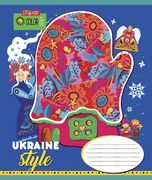 Зошит в лінію 18 аркушів, кольорова обкладинка, дизайн: Ukraine style 1 Вересня 765847