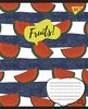 Тетрадь в линию 48 листов, цветная обложка, дизайн: Fruits Yes 766025
