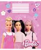 Тетрадь в линию 12 листов, цветная обложка, дизайн: Barbie Yes 765797