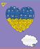 Тетрадь в клеточку 24 листа, цветная обложка, дизайн: Ukraine Yes 766215