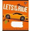 Тетрадь в клеточку 60 листов, цветная обложка, дизайн: Lets go for ride Yes 766746