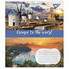 Зошит в лінію 96 аркушів, кольорова обкладинка, дизайн: Escape to the world Yes 766770
