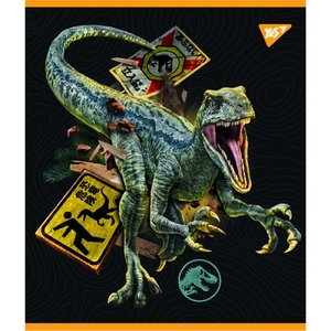 Тетрадь в линию 12 листов, цветная обложка, дизайн: Jurassic world 766805 Yes