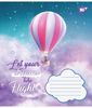 Зошит в косу лінію 12 аркушів, кольорова обкладинка, дизайн: Let your dreams Yes 766933