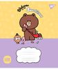 Тетрадь в линию 12 листов, цветная обложка, дизайн: Line Friends. Sweetieland Yes 766949