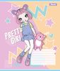 Тетрадь в линию 12 листов, цветная обложка, дизайн: Pretty girl 1 Вересня 767221