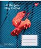 Тетрадь в клетку 24 листа, цветная обложка, дизайн: Hit the goal Yes 767290