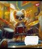 Нотний зошит А5+, 12 аркушів, картонна обкладинка, мікс Furry musicians 767436 Yes