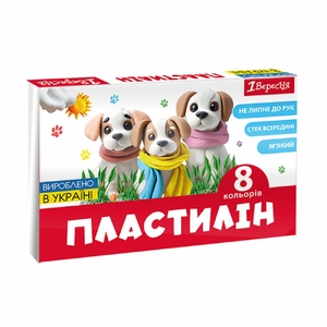 Пластилін, 8 кольорів, 160 г Classic 540659 1 Вересня