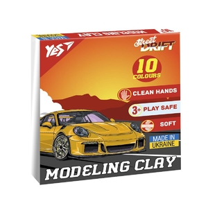 Пластилін 10 кольорів, 200 г Drift King 540666 Yes
