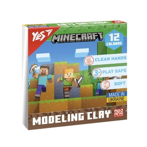Пластилин, 12 цветов, 240 г Minecraft 540668 Yes