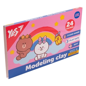 Пластилін, 24 кольори, 480 г Line Friends 540683 Yes