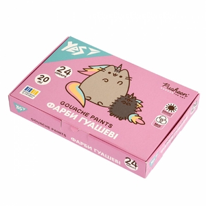 Фарби гуашеві, 24 кольори по 20 мл Pusheen 230404 Yes