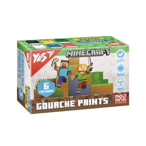 Фарби гуашеві, 6 кольорів по 20 мл Minecraft 230405 Yes