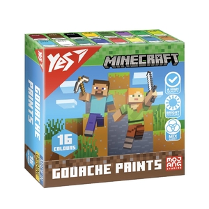 Краски гуашевые, 16 цветов по 20 мл Minecraft 230408 Yes