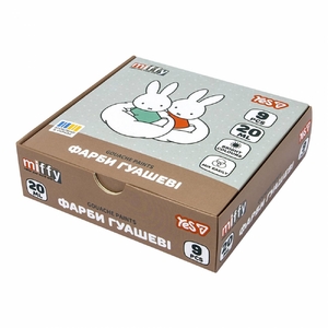 Краски гуашевые, 9 цветов по 20 мл Miffy 230445 Yes
