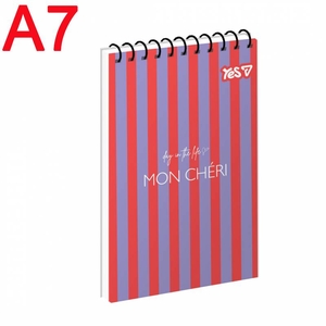 Блокнот А7, 80 сторінок в клітинку, обкладинка картон твердий Simple Stripes 152369 Yes