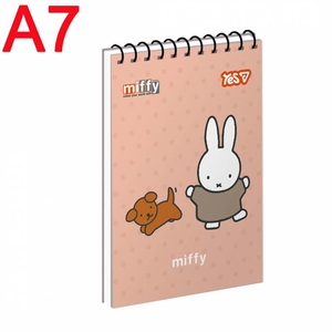 Блокнот А7, 80 сторінок в клітинку, обкладинка картон твердий Miffy: Sweet Friend 152511 Yes