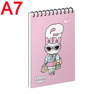 Блокнот А7, 80 сторінок в клітинку, обкладинка картон твердий Esther Bunny: Stay Chic 152516 Yes