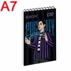 Блокнот А7, 80 страниц в клетку, обложка картон твердый Wednesday: Pugsley 152521 Yes