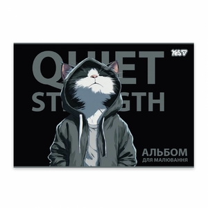 Альбом для малювання А4, 20 аркушів з перфорацією, 100 г/м2 Mystery cat 130644 Yes