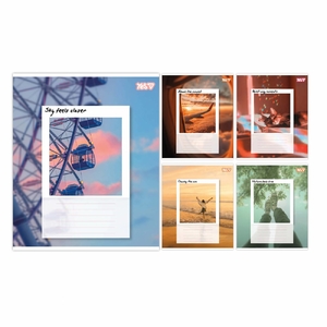 Зошит в лінію 24 аркуші, кольорова обкладинка, дизайн: Frame Your Life Yes 768845