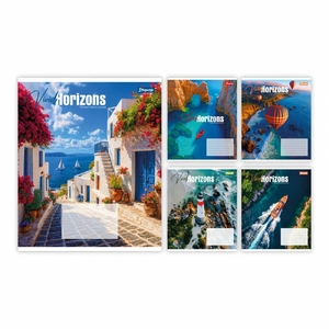 Зошит в лінію 48 аркушів, кольорова обкладинка, дизайн: Vivid horizons 1 Вересня 768993