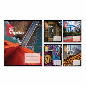 Зошит в лінію 24 аркуші, кольорова обкладинка, дизайн: City perspectives Yes 769074