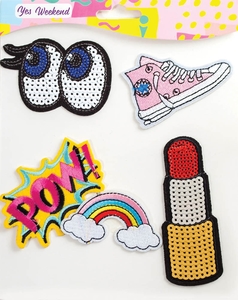 Набір термонаклейок для декору, 4 шт Fashion peep 554336 Yes