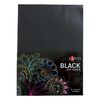 Бумага для рисования А4 черный, 10 листов, 150 г/м2 Santi