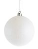 Елочный шар, размер 8 см, белый, с глитером 972607 Yes