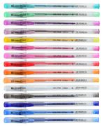 Ручка гелева 15 кольорів, 0,8 мм, мікс Glitter 411708 Yes