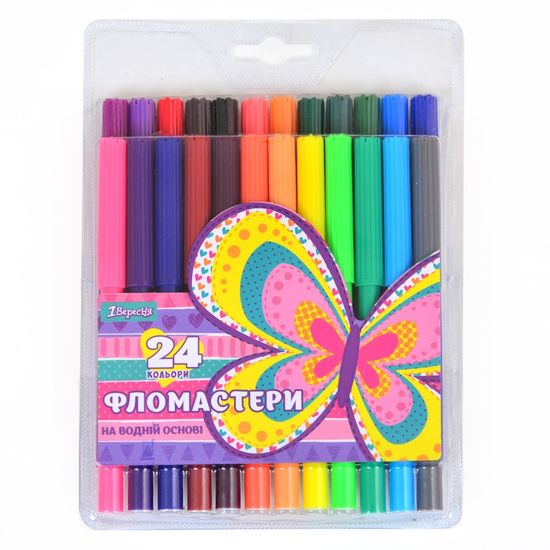 Фломастеры 24 цвета Bright butterfly 650332 1 Вересня Фломастеры 24 цвета Bright butterfly 650332 1 Вересня