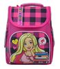 Рюкзак шкільний каркасний 1 Вересня H-11 Barbie red Рельєфна ортопедична спинка, система кріплення лямок, посилене дно, світловідбиваючі елементи